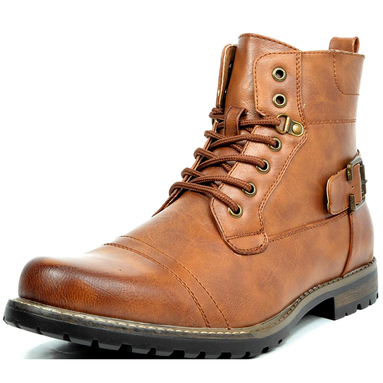 Bruno Marc Men's Motorcycle Boots Classic Chukka Boots