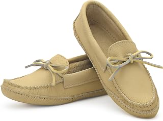 Moccasin Slippers for Men, Leather House Moccasins, Made in Canada, Indoor