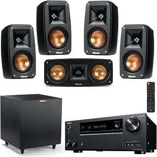 Klipsch Reference Theater Pack 5.1 Bundle with Onkyo TX-NR7100 Receiver | Klipsch 5.1 Surround Sound Speaker System With Onkyo TX-NR7100 9.2-Channel 8K Receiver