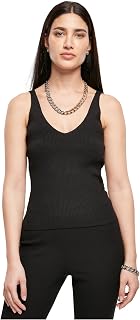 URBAN CLASSICS Women's Tank Top, Sleeveless Camisole in Viscose, V-Neck, Women's Summer Top, Available in Various Colours and Sizes XS - 5XL