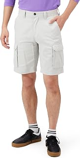 Amazon Essentials Men's 10" Classic-Fit Cotton Twill Cargo Shorts, Multiple Pockets (Available in Big & Tall)