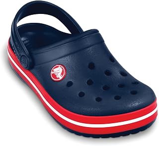 Crocs Crocband Kids Clogs, Pink (Raspberry/White), 27/29 EU