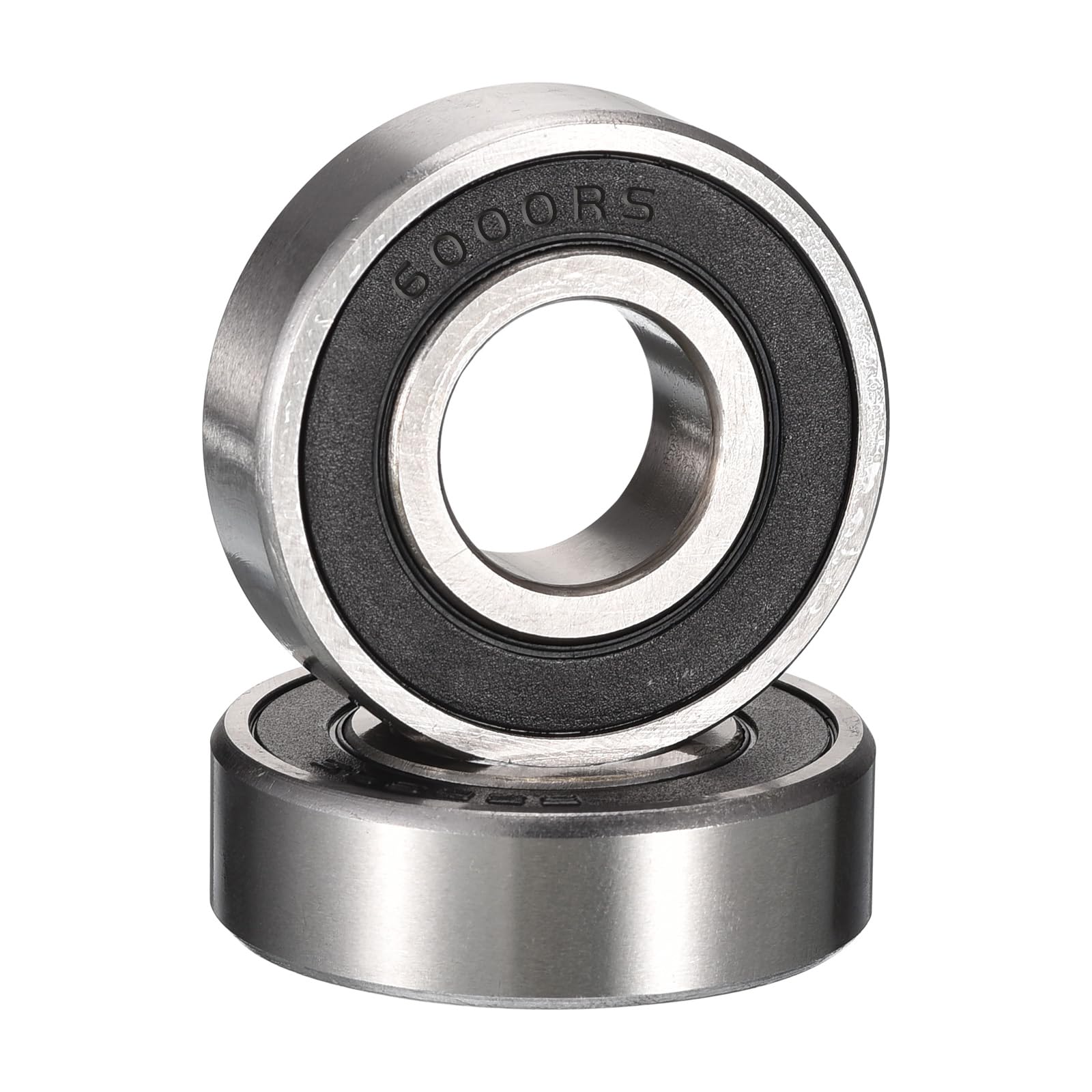 HiPicco 6000-2RS Deep Groove Ball Bearings, ID 10mm x OD 26mm x Width 8mm Double