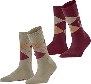 Burlington Everyday Argyle Women's Soft Combed Cotton Socks
