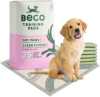 Beco Dog Training Pads - Fast Absorbent Puppy Pee Pads, 25 Pack
