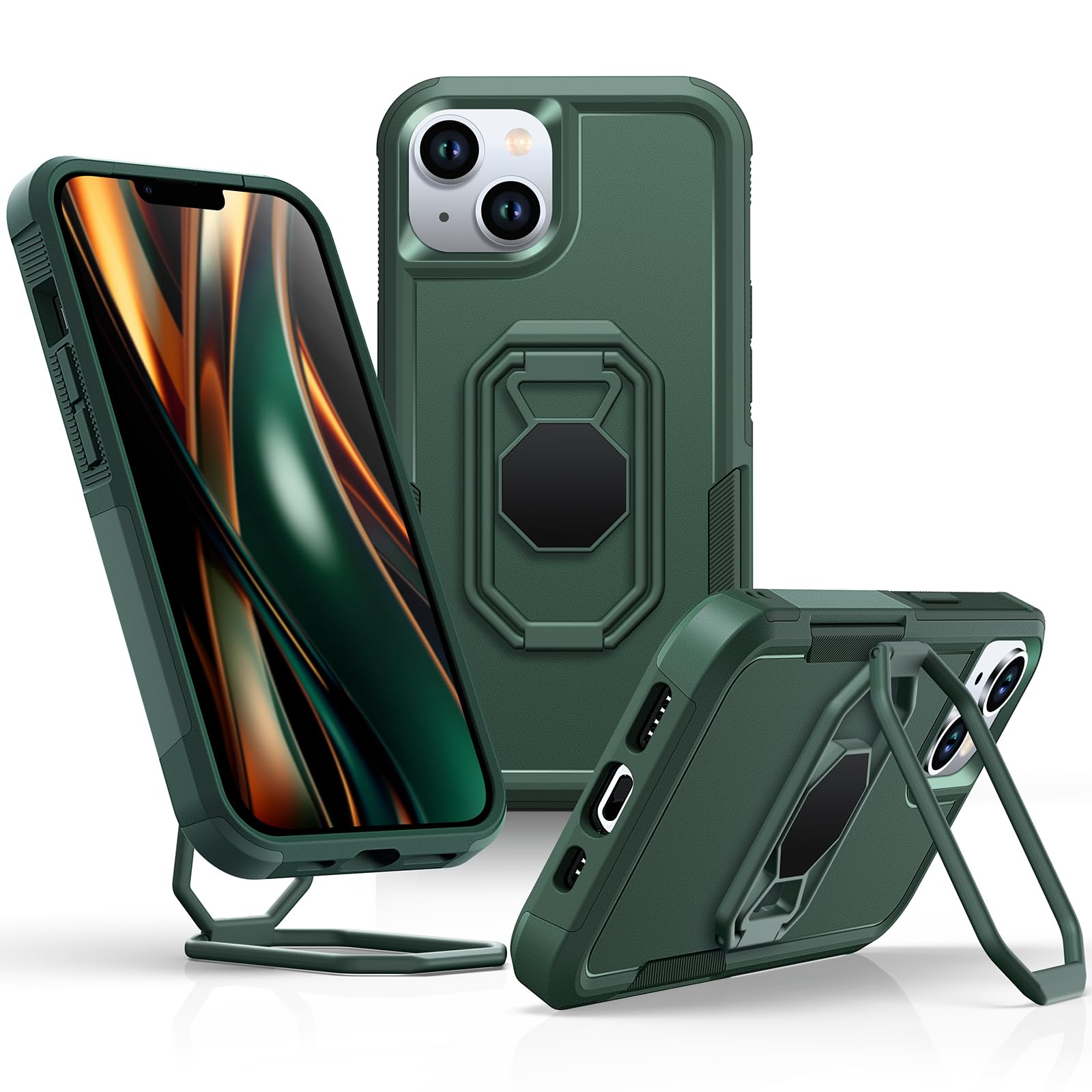 Shields Up for iPhone 13 Case with Stand (Two-Way Stand), 14 Phone Case with Dou