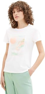 TOM TAILOR Damen 1035470 T-Shirt mit Print