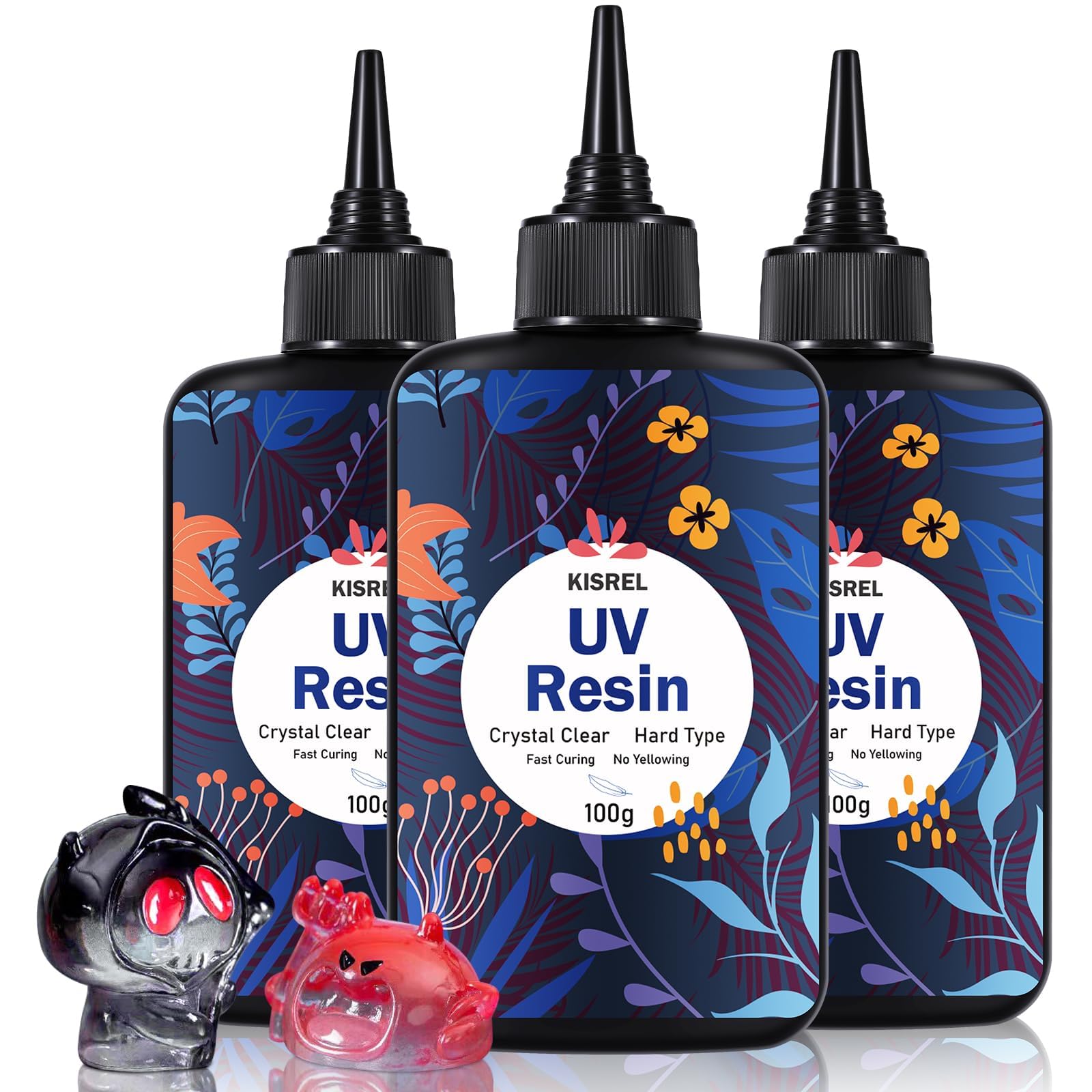 KISREL UV Resin 300g, Hard Type UV Resin Kit for Craft Jewelry Making | Upgraded