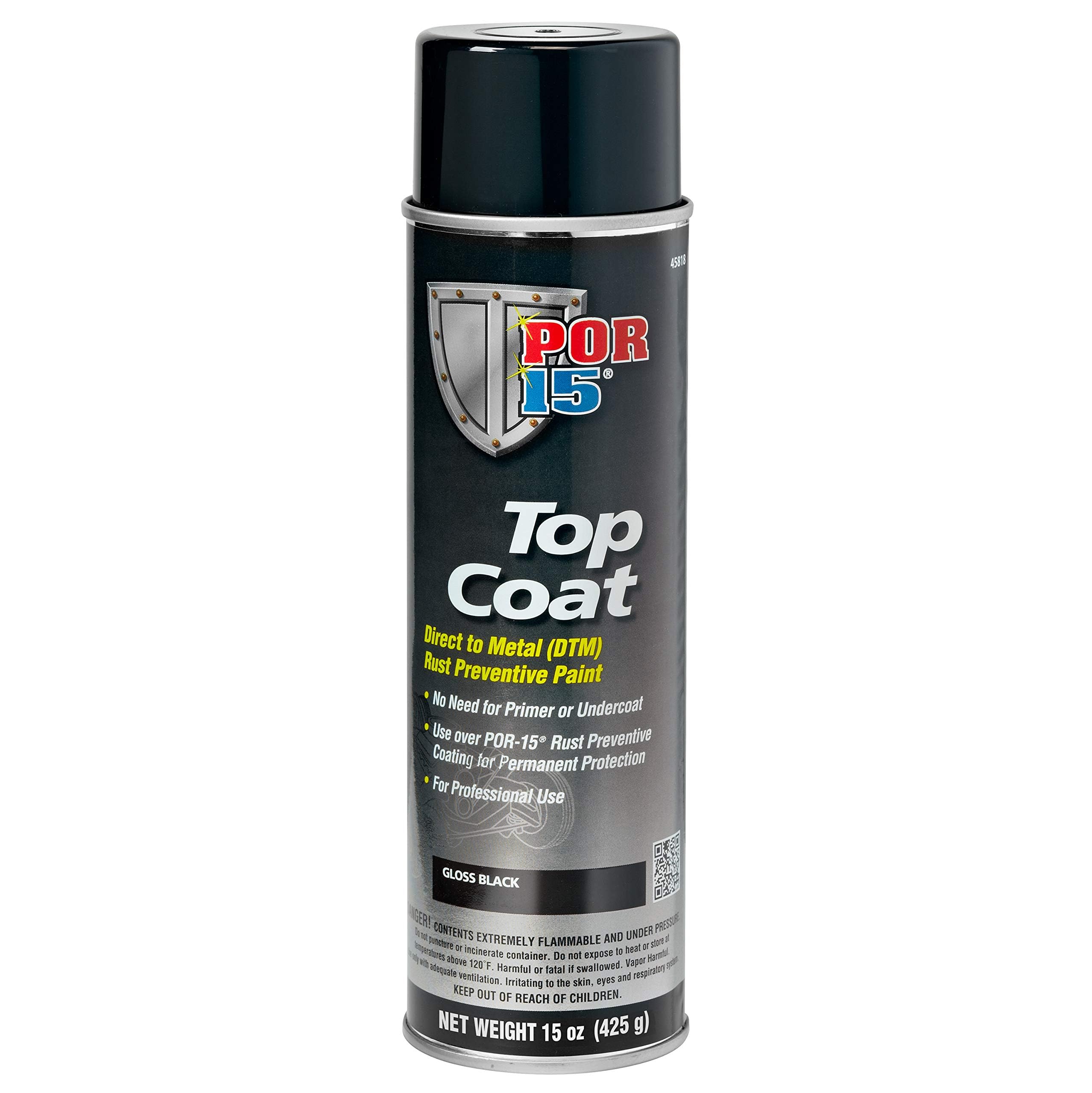 POR-15 Top Coat Spray Paint, Direct to Metal Paint, Long-term Sheen and Color Re
