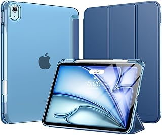 MoKo iPad Air 11 Inch (M4/M3/M2) 2026/2025/2024 Case, Navy Blue