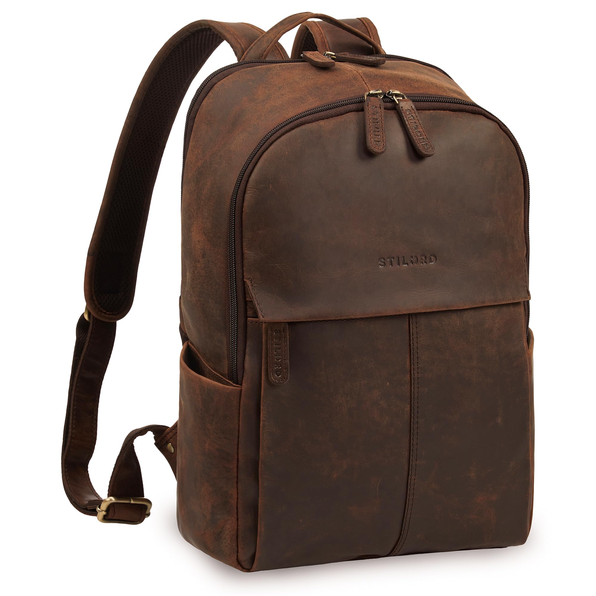 STILORD Marino Stylish Genuine Leather Backpack for Women and Men Medium – Work 