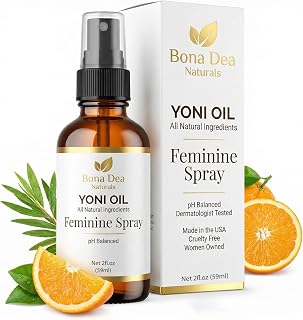 Yoni Oil & Feminine Spray – Natural Deodorant for Intimate Hygiene, Helps with Vaginal Odor, Itch, and pH Balance Care – Gentle Daily Freshness for Vagina, 59ml Spray