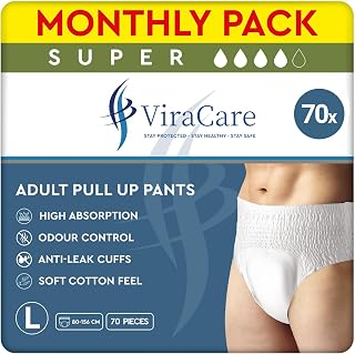 70 x Super Incontinence Pants Women and Men, Adult Nappies
