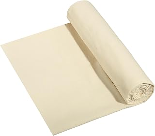 10oz Natural Cotton Blend Canvas Fabric, Duck Canvas Fabric, 60'' Wide for Arts & Crafts, Painting, Handmade Home Decor (Unbleached, 1 Yard)