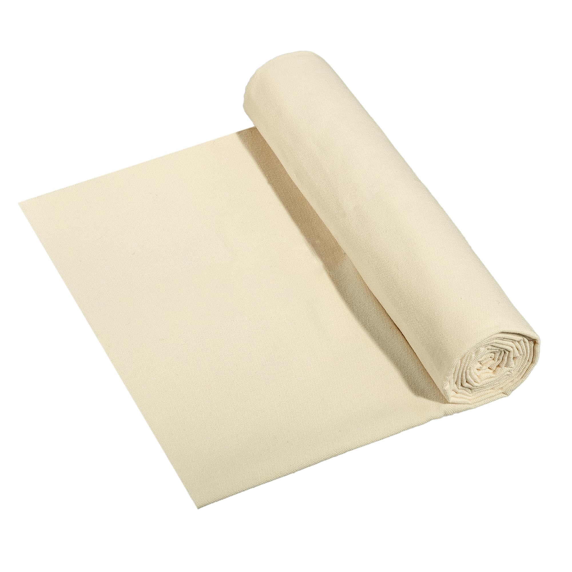 10oz Natural Cotton Blend Canvas Fabric, Duck Canvas Fabric, 60'' Wide for Arts 