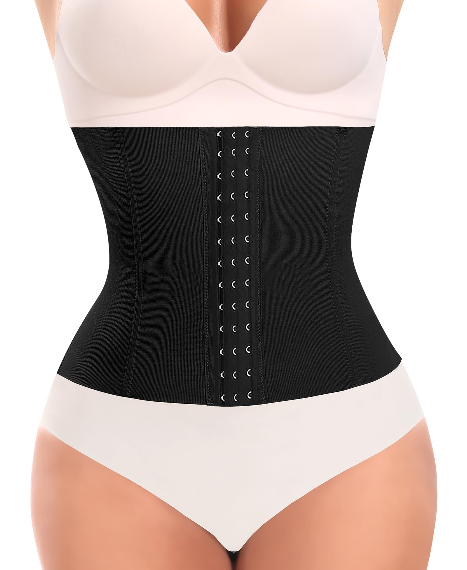 YARRCO Fajas Reductoras Mujer Abdomen Control Waist Trainer Corset Shapewear Red