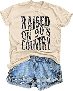 Raised on 90s Country Shirt Womens Western Country Concert Outfit