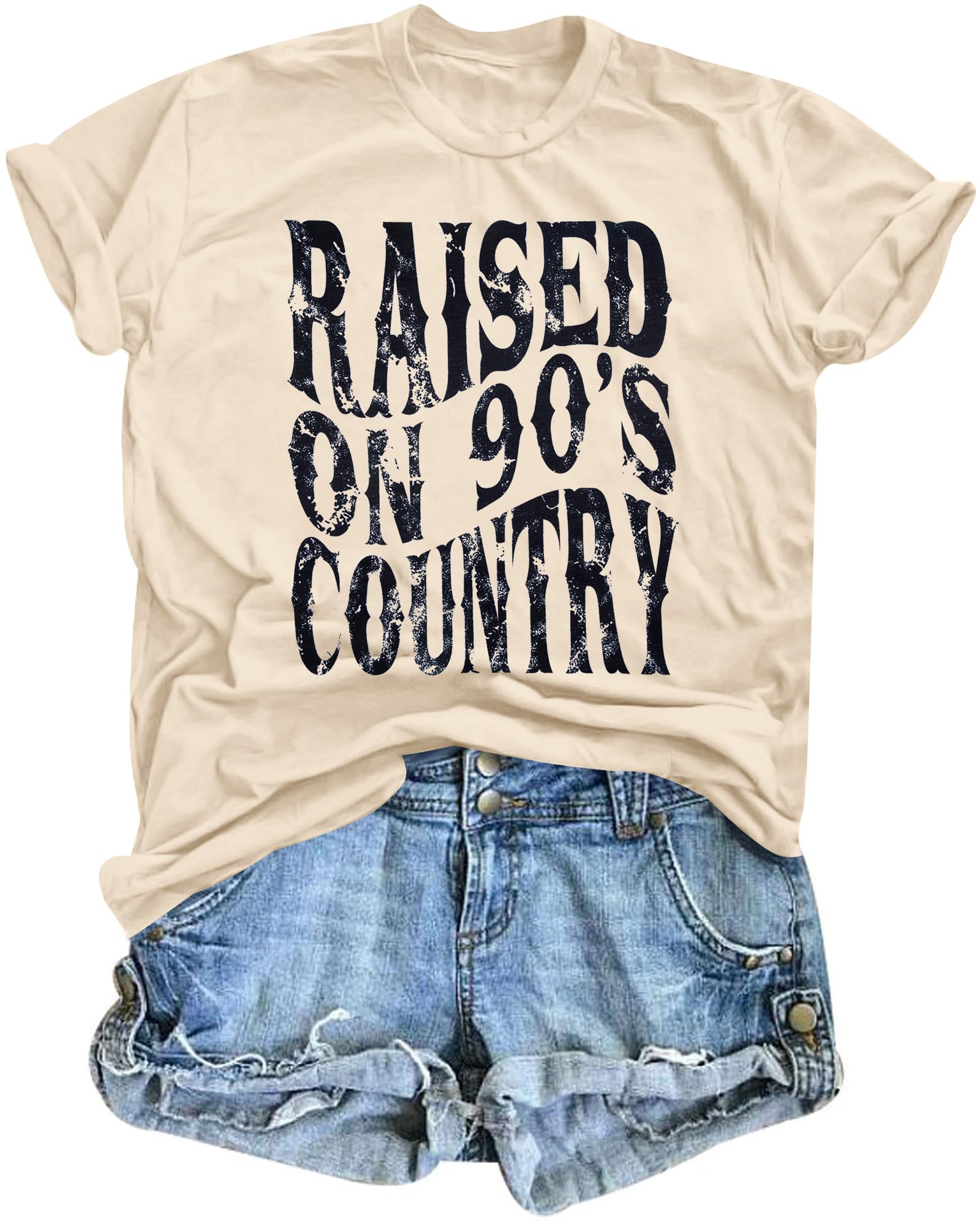 Raised on 90s Country Shirt Womens Western Country Concert Outfit
