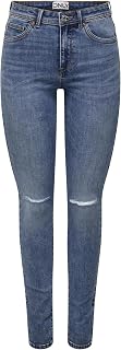 ONLY Onlwauw Pim Jeans Women's Knee Support Medium Waist