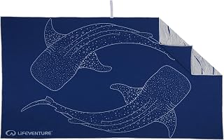 Lifeventure Recycled SoftFibre Travel Towel - Compact, Lightweight Quick-Dry Sports & Beach Towel, Sand-Free Design, Giant