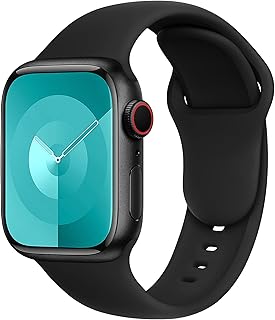 C1 Band for Apple Watch Bands Women Men Se Ultra 2 40mm 44mm 46mm 42mm 45mm 41mm 38mm 49mm Series 11 10 9 8 7 6 5 4 3 iWatch Sport Strap Silicone Black