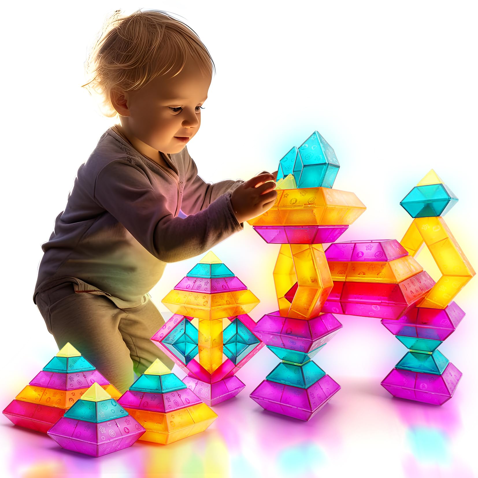30-Piece STEM Building Blocks Set - Educational Stacking Toys for Kids | Prescho