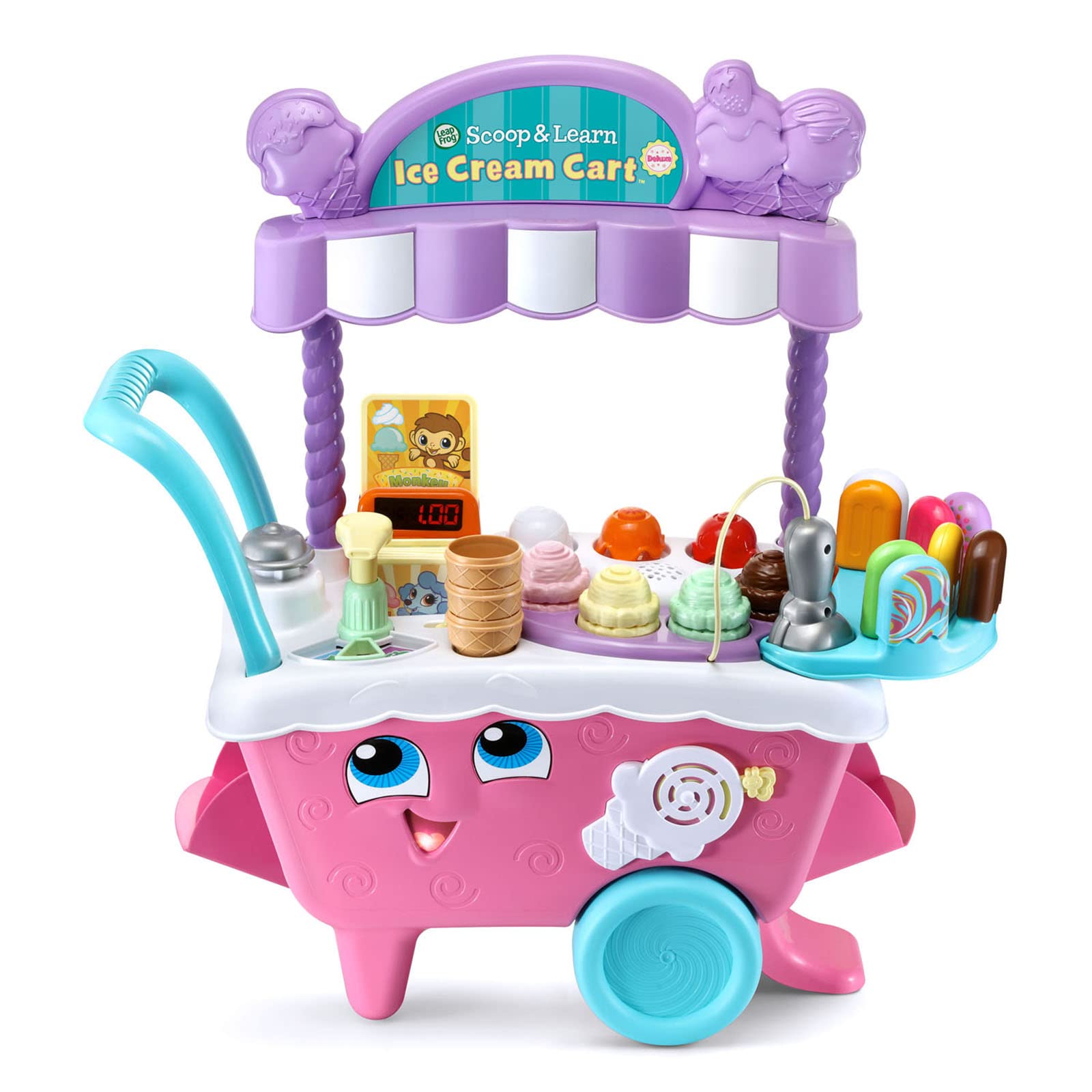 LeapFrog Scoop & Learn Ice Cream Cart Deluxe (Amazon Exclusive) Frustration Free
