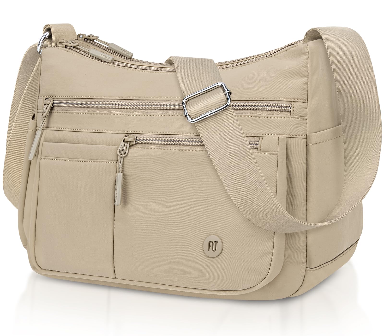 BKNOOU Nylon Crossbody Bags for Women Medium Lightweight Ladies Travel Purse Mul