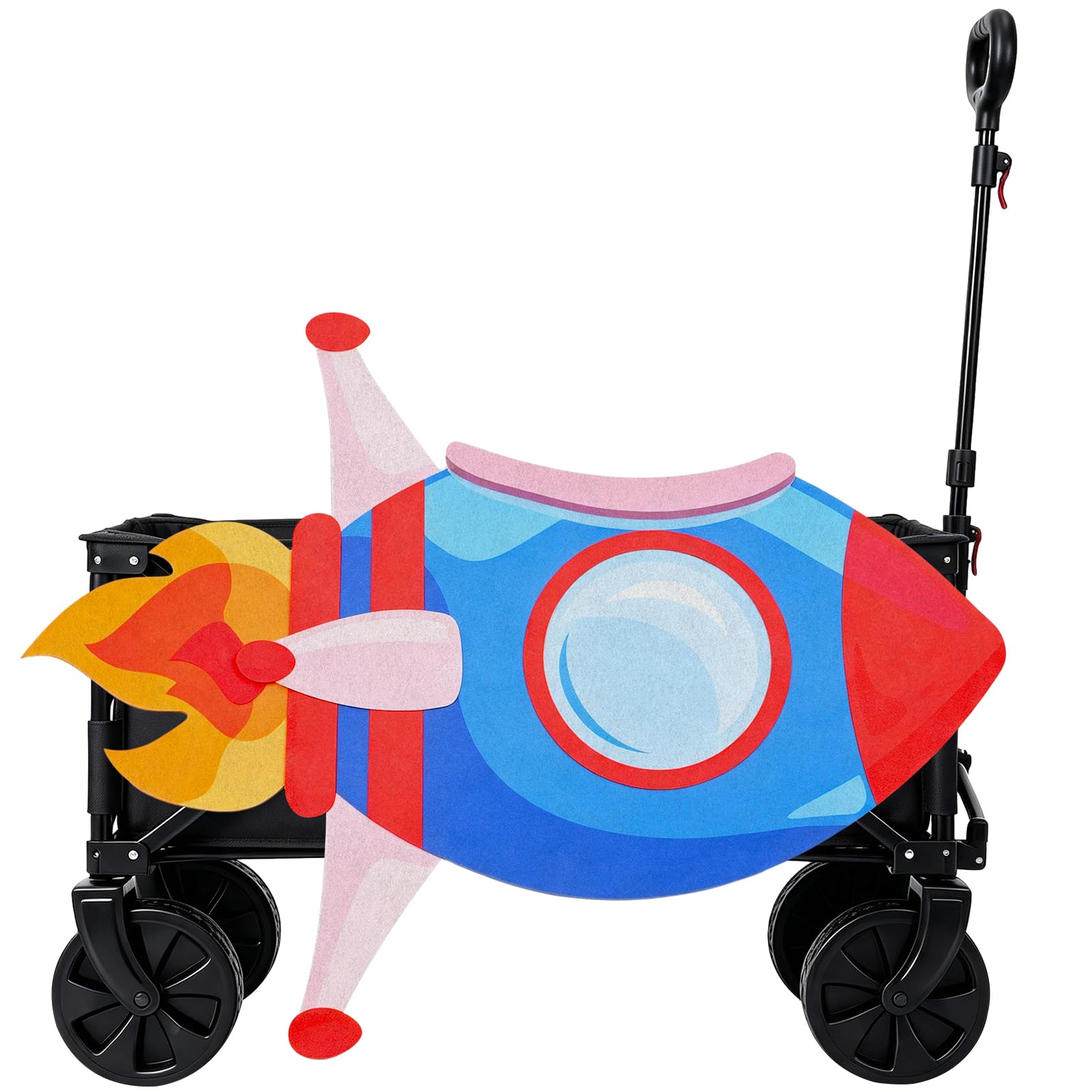 CrystalSylara Spaceship Wagon Cover, Halloween Astronaut Rocket Costume | Astron