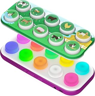 Boppo Screen-Free Learning Tablet and On the Farm Toppo Bundle | Travel-friendly, educational, 50+ games & activities, fun for the whole family, interactive audio sensory play