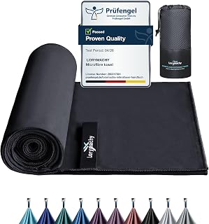 Microfiber Towel - Silver Ion Infused Fabric Quick Dry Adult Ultra Light Highly Absorbent Extra Large Gym Towel for Yoga Travel