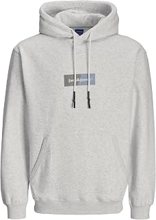 Jack & Jones Jorbronx - Felpa con Cappuccio Rettangolare Felpa con Cappuccio Uomo (Pacco da 1)