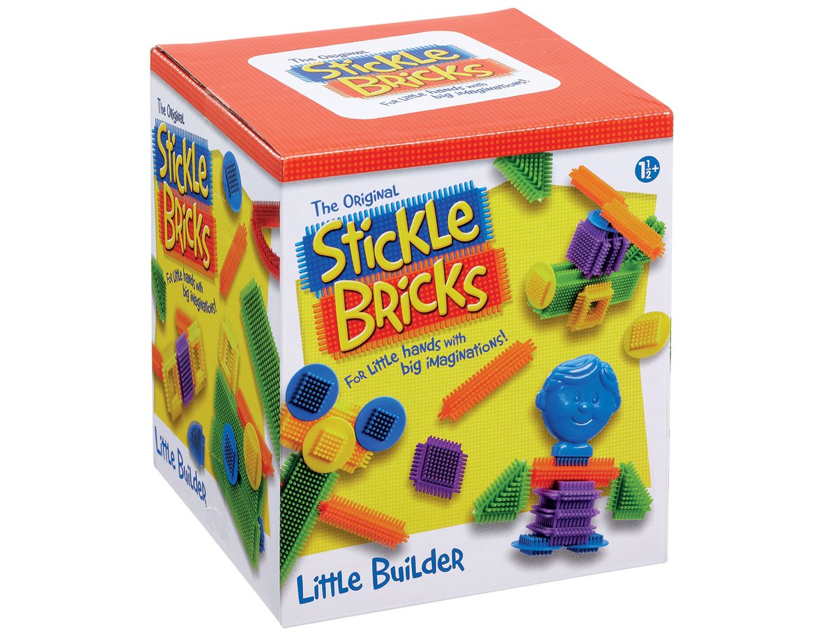 Stickle Bricks Little Builder Construction Set with 30 Pieces- Enhance Creativit