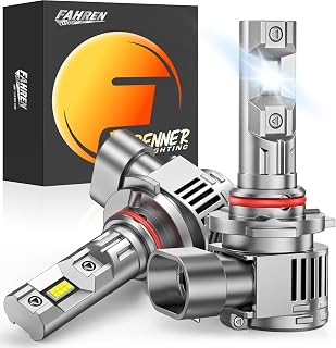 FORENNER NextGen &amp; Upgraded 9012 Light Bulb, 60000LM Ultra-Bright HIR2 Fog Bulb, 1:1 Size 6500K Cool White Glare-Free Direct Installation, Automotive Light Kit Pack of 2