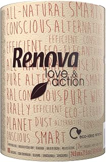 RENOVA Love & Action Kitchen Roll, 1 XXL Roll, 1=3 Rolls, Recycled