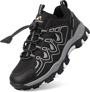 UOVO Boys Girls Kids Hiking Running Outdoor Walking Tennis Waterproof Non-Slip Fashion Sneakers (Small/Big Kids)