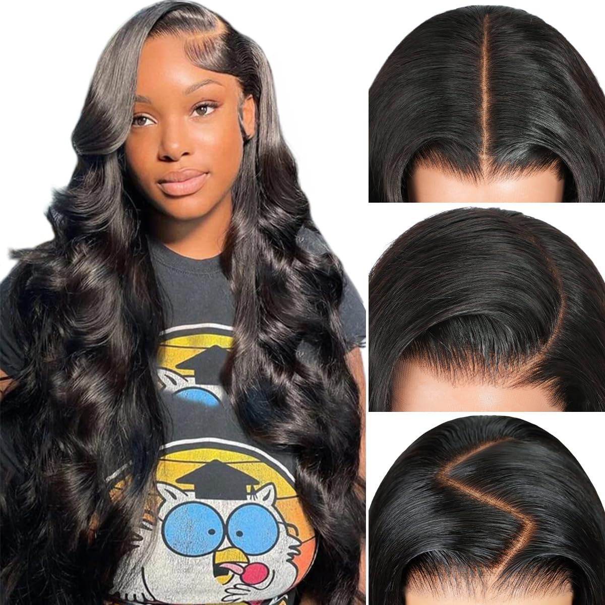 Pizazz 13x6 Body Wave Lace Front Wigs Human Hair Pre Plucked Bleached Knots | 18