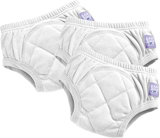Bambino Mio Baby & Toddler Reusable Learning Briefs Pack of 3 2-3 Years White - Boys and Girls Washable Underwear British Brand
