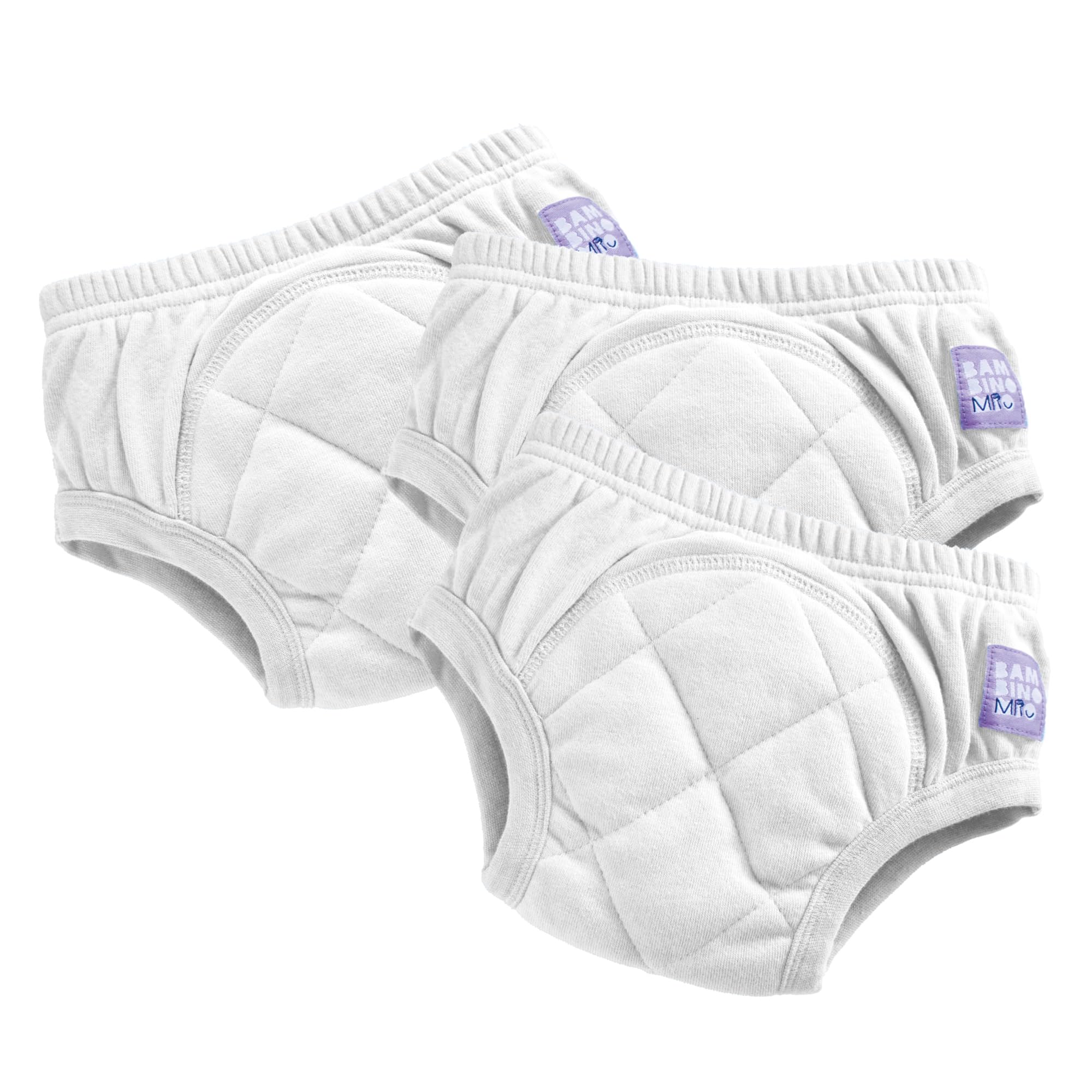Bambino Mio Baby & Toddler Reusable Learning Briefs Pack of 3 2-3 Years White - 