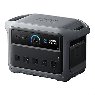 Anker SOLIX C1000 Gen 2 Portable Power Station | 1,024Wh LiFePO4 Battery, Full Charge in 49 Min, 2,000W Solar Generator (Peak 3,000W) for UPS, Outdoor and Emergency Use