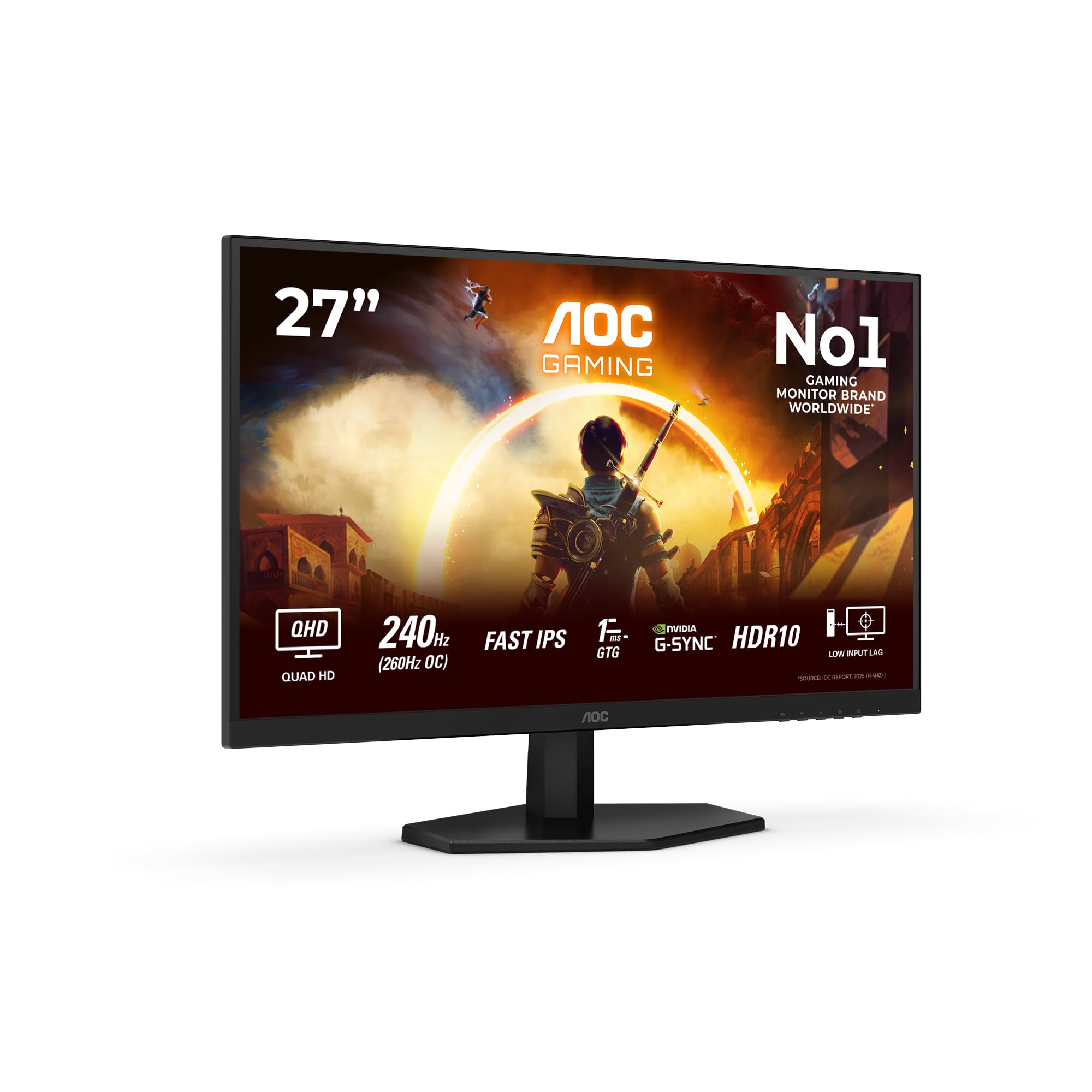 AOC Q27G42ZE 27 inch WQHD Gaming Monitor 260Hz, Fast IPS Panel, 1ms GtG, HDR10, 