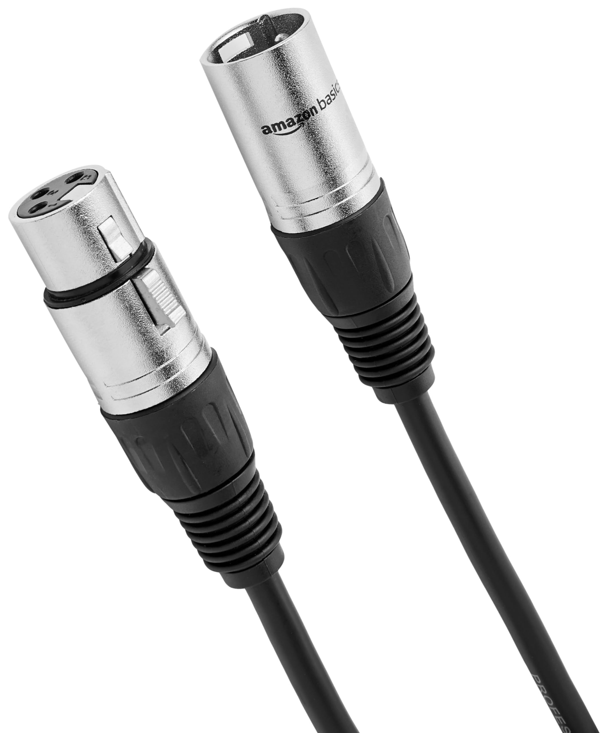 Amazon Basics XLR Microphone Cable for Recording Studio Speaker, PA System, All 