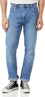 Wrangler - Men's Jeans - Regular Fit - Red Kabel - Authentic Blue