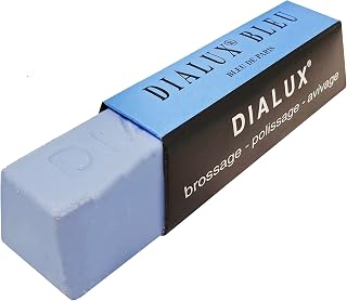 Silver Gold Jewelry Dialux Polishing Compound Yellow, Gray, Green, Red, Orange, White, Blue and Black Jewelry Making Metal Buffing Cleaning Abrasive Finishing (Blue)