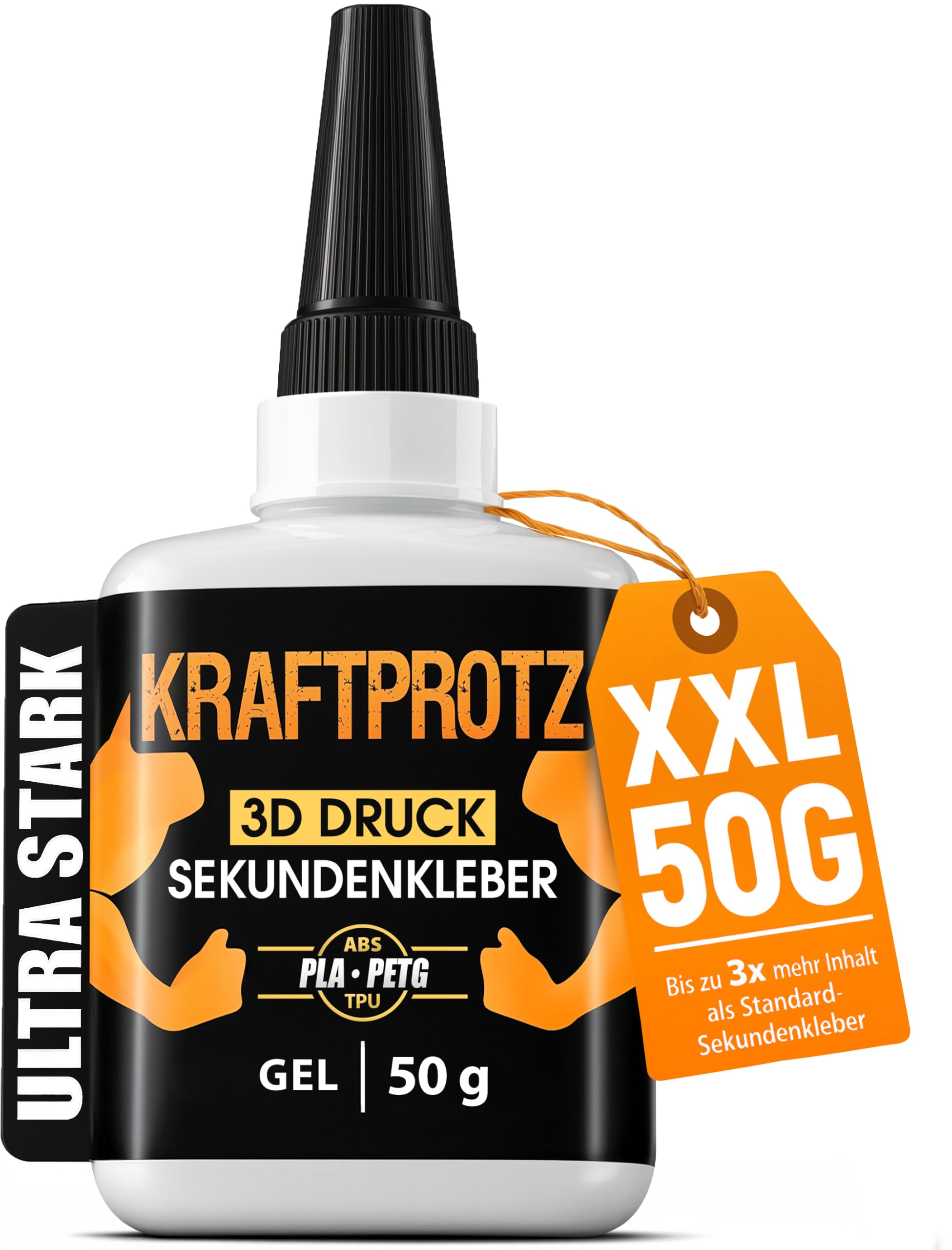 Super Glue 3D Printing Gel 50 g - PLA Filament Adhesive ABS PETG TPU ASA | Drip-