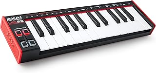 Akai Professional LPK25 25-Key USB MIDI Keyboard Controller | Velocity-Sensitive Mini Keys, Arpeggiator, Universal DAW Compatiblity, for Music Producers
