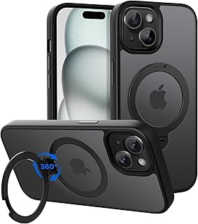 CACOE Magnetic Case for iPhone 15 with Stand, Compatible with MagSafe