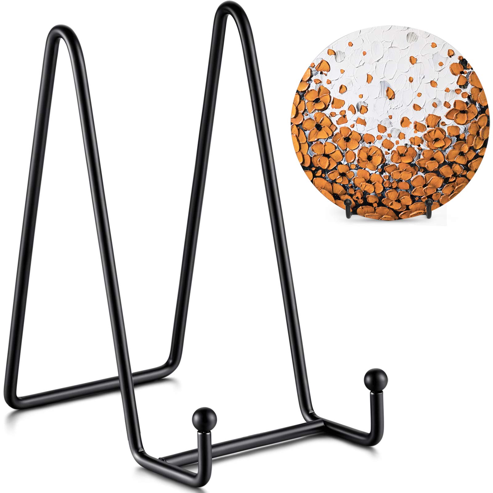 TR-LIFE Plate Stands for Display - 6 Inch Stand + Metal Frame holder stand Pictu