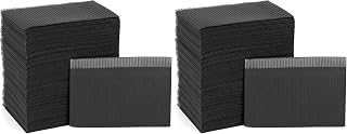 QWORK® 125PCS Disposable Bibs 3-Layer Waterproof Tattoo Bibs - 13''x18'' - Black
