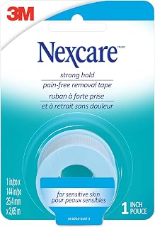 Nexcare™ Strong Hold, Pain Free, Gentle Removal Tape SST-1-CA, 1 in x 4 yd (25.4 mm x 3.65 m), 1/Pack